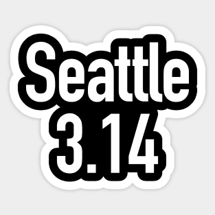 Seattle 3:14 Pi Day Sticker